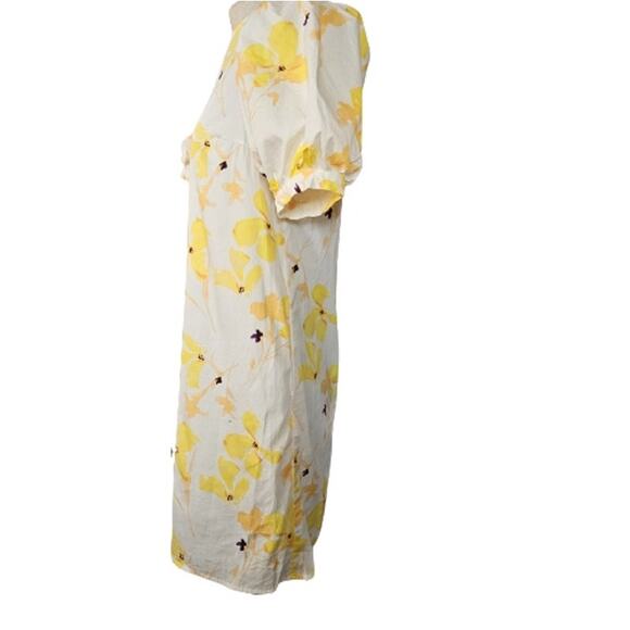 White and Yellow Floral Shift Dress Size XS New with Tag - Picture 5 of 5